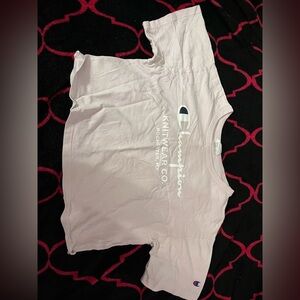 CHAMPION AUTHENTIC cropped pastel pink top size small good condition*minor flaws